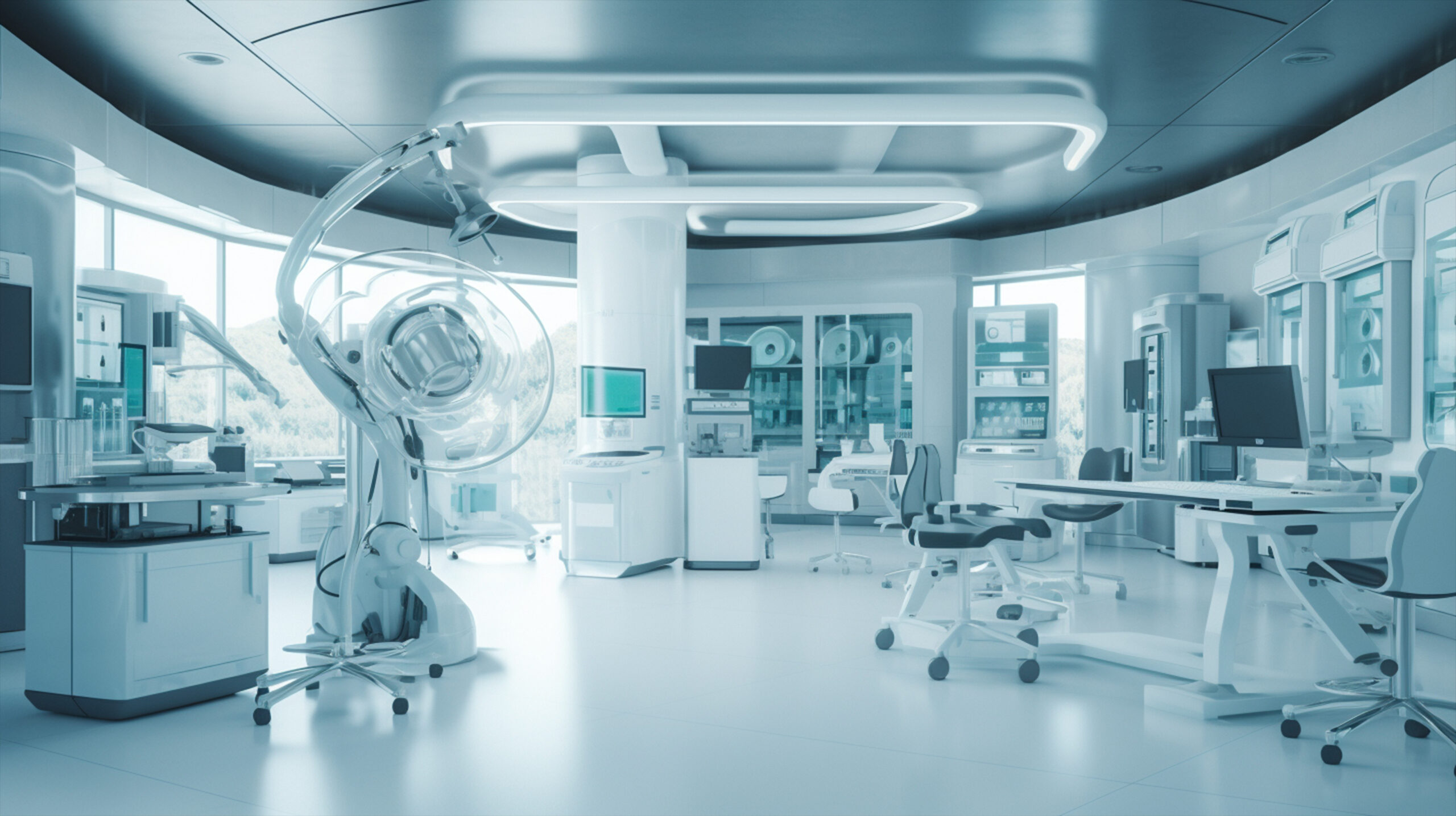 modern innovative lab, high tech state of the art laboratory view of an equipped laboratory