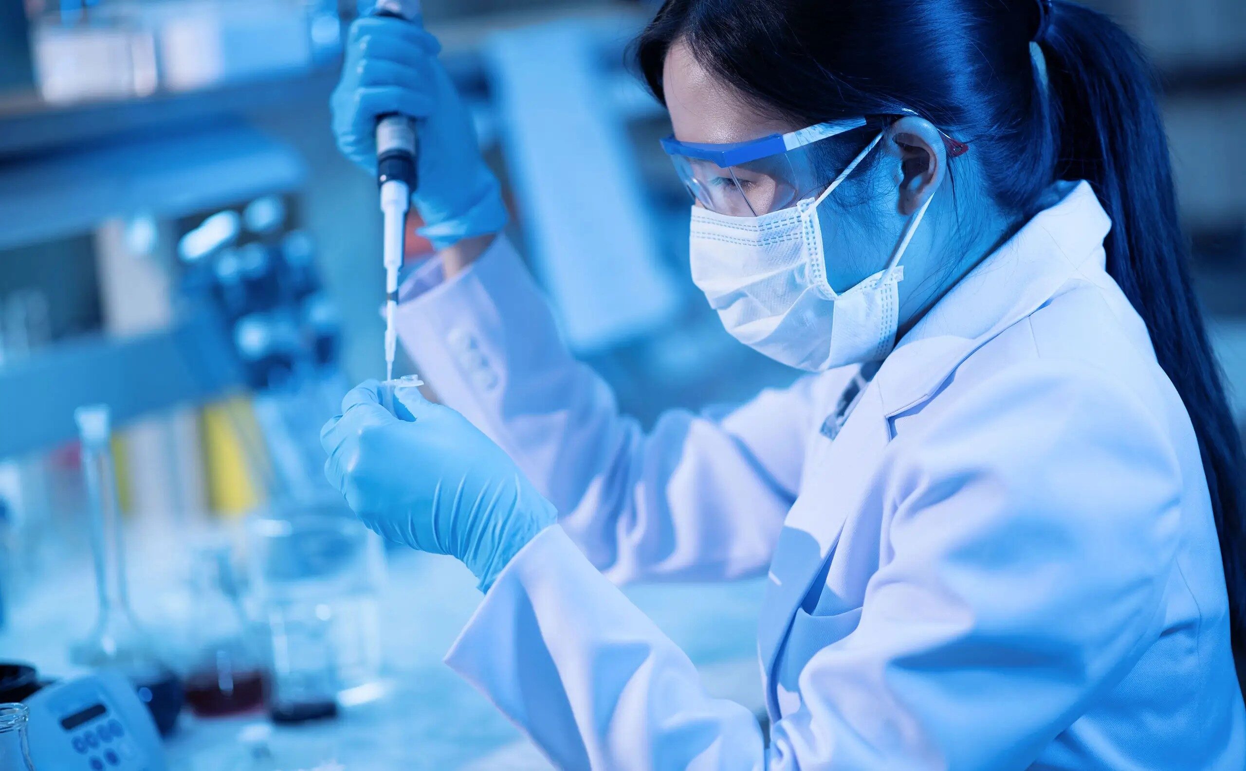 start a family practice lab woman working in a laboratory conducting an experiment